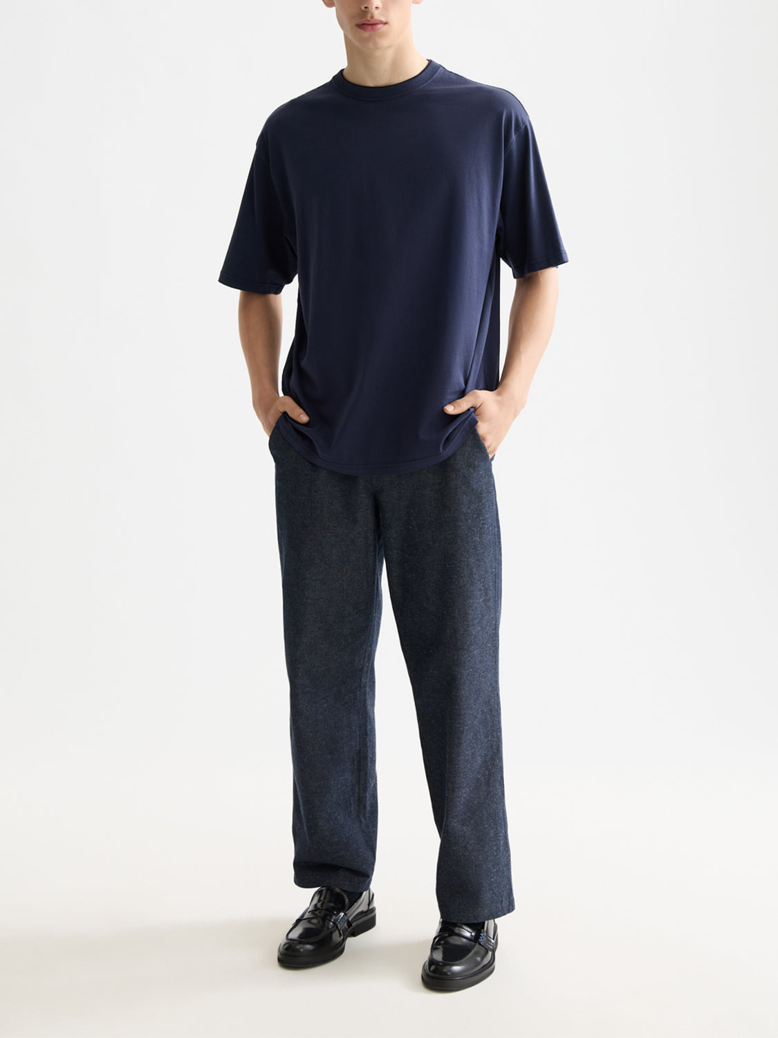 Garment-dyed t-shirt Peacoat - Collector Store Sydney