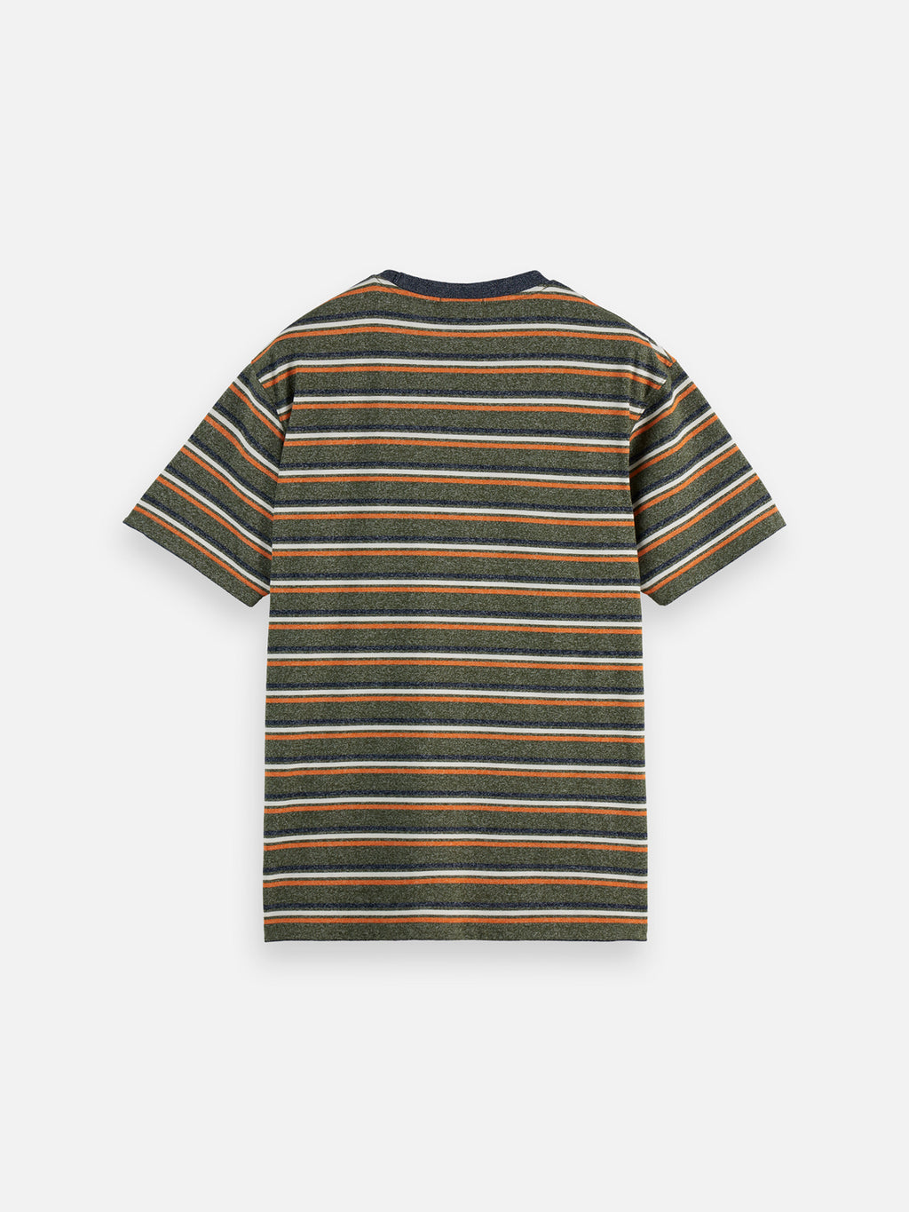 Yarn-dyed striped t-shirt Green Multi - Collector Store Sydney