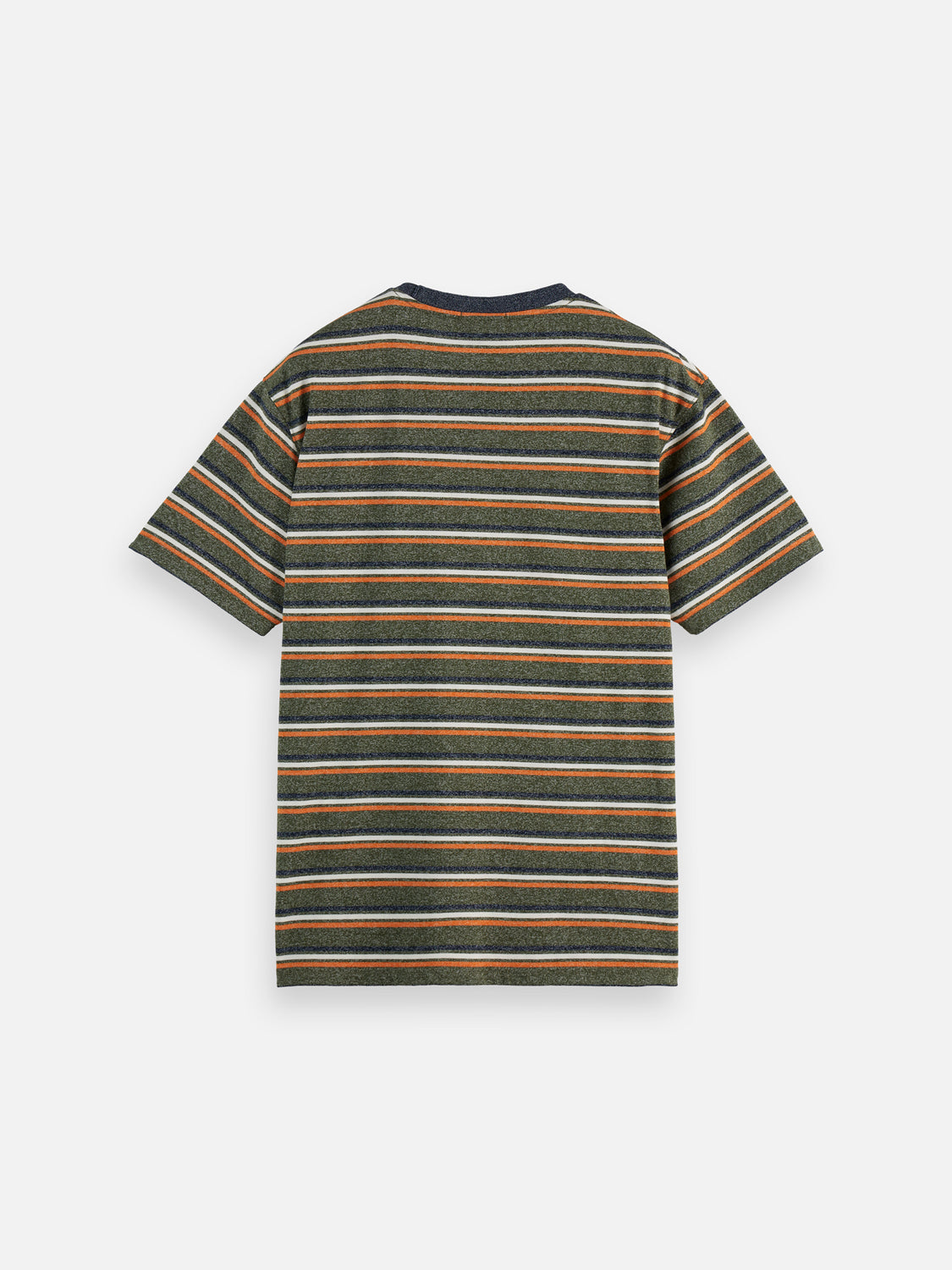 Yarn-dyed striped t-shirt Green Multi - Collector Store Sydney