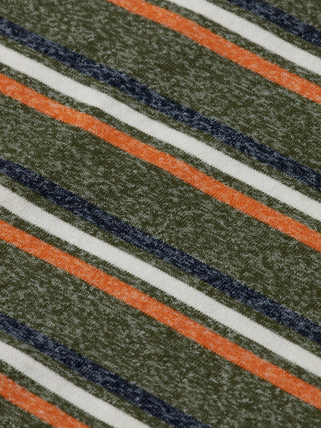 Yarn-dyed striped t-shirt Green Multi - Collector Store Sydney