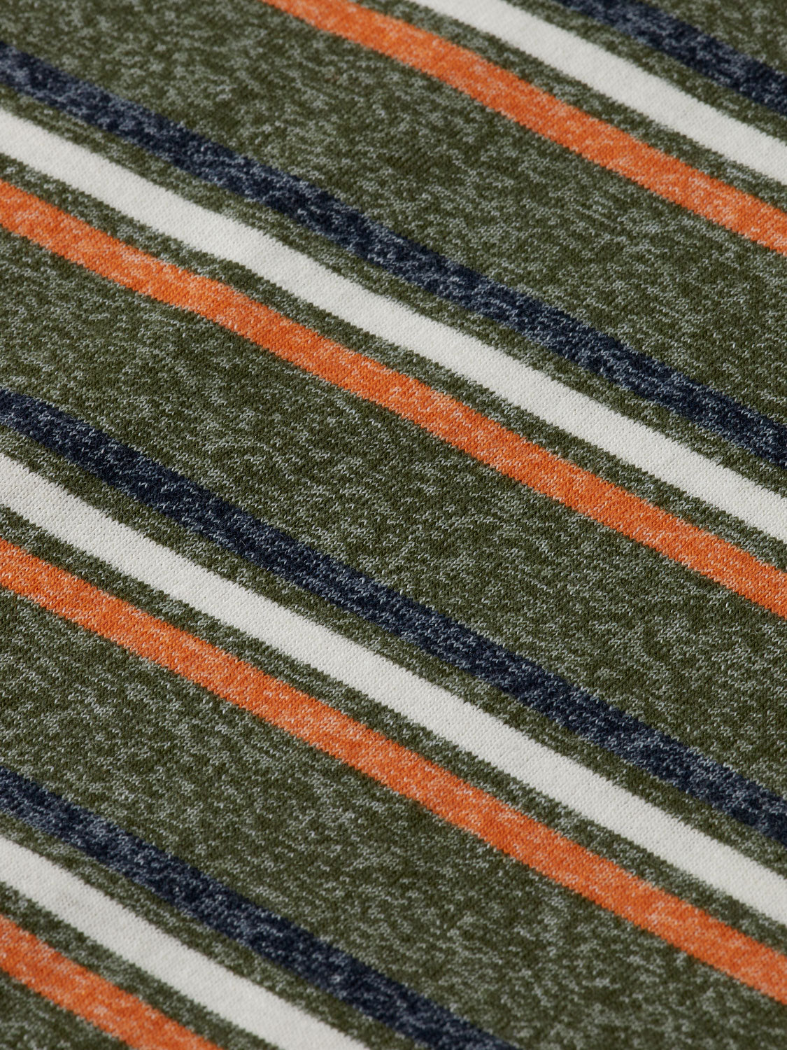 Yarn-dyed striped t-shirt Green Multi - Collector Store Sydney