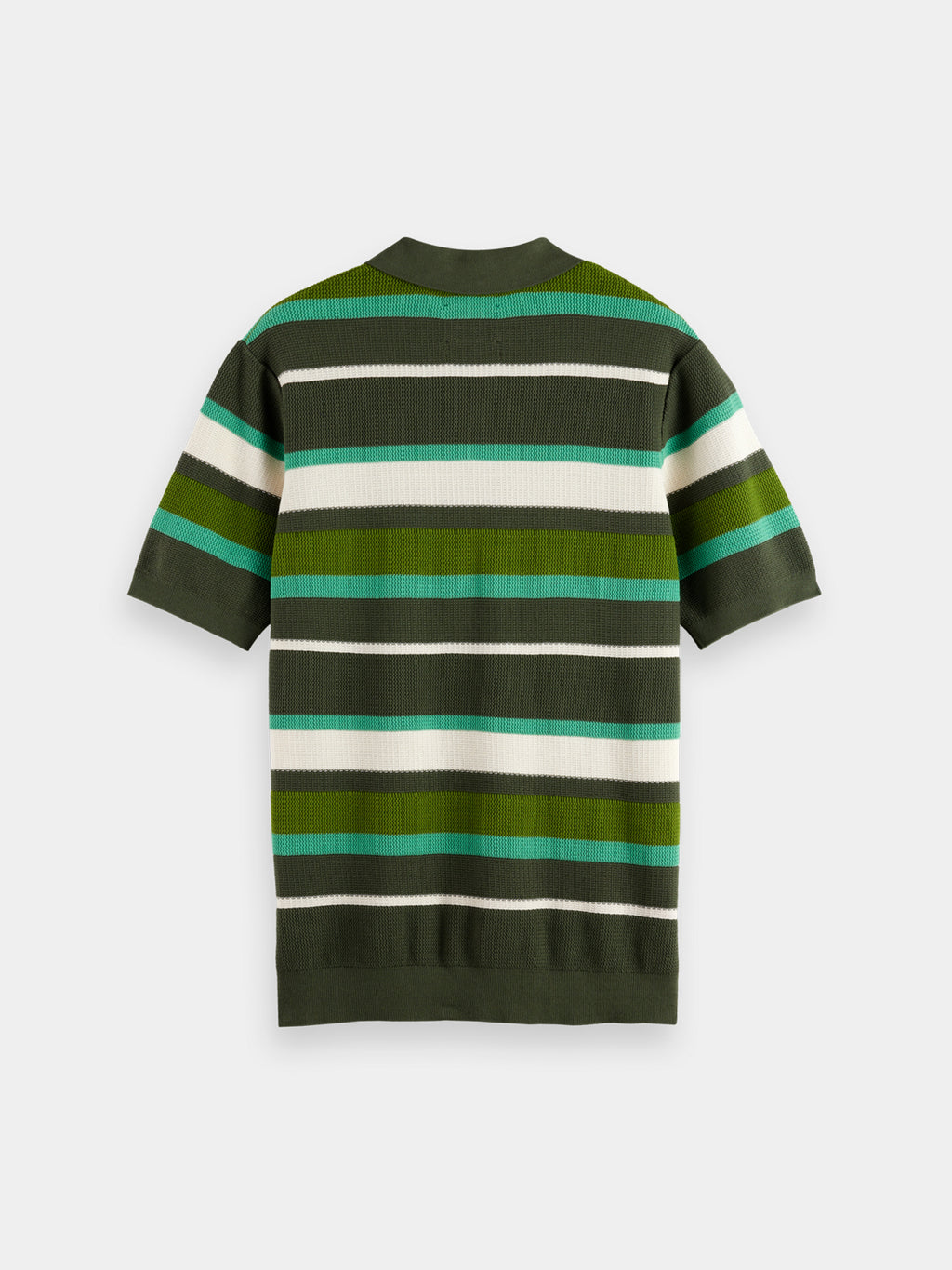 Knitted striped polo - Thyme - Collector Store Sydney