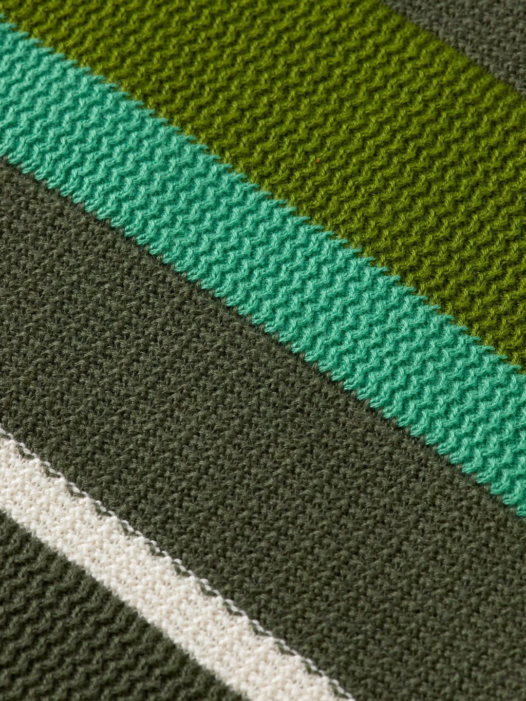 Knitted striped polo - Thyme - Collector Store Sydney