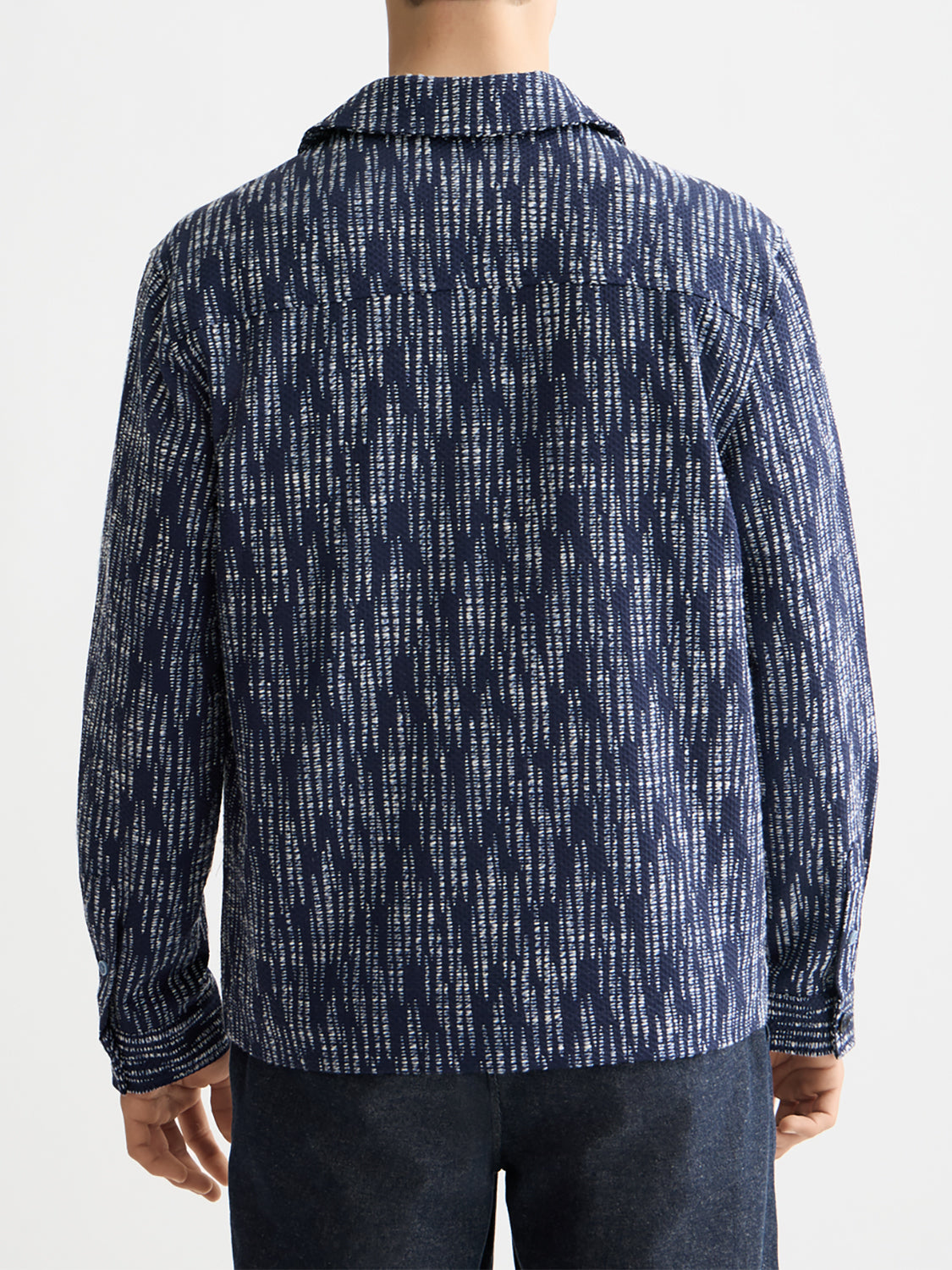 Jacquard overshirt/Light Jacket Sky captain - Collector Store Sydney