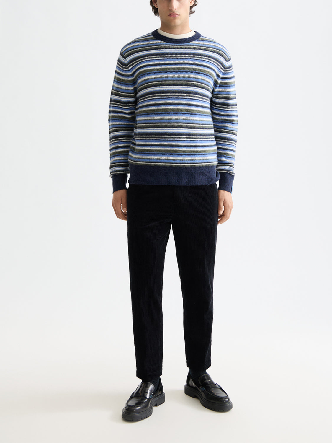 Striped pullover Peacoat - Collector Store Sydney