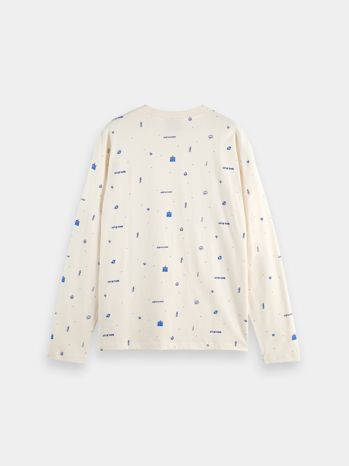 Printed long sleeved t-shirt rain - Collector Store Sydney