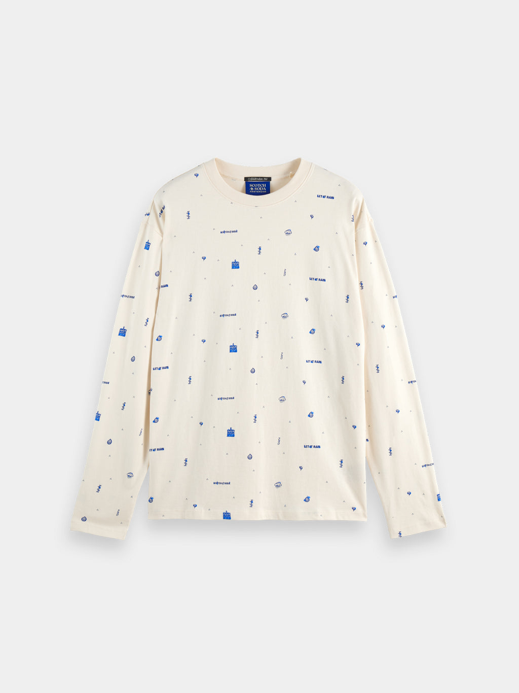 Printed long sleeved t-shirt rain - Collector Store Sydney