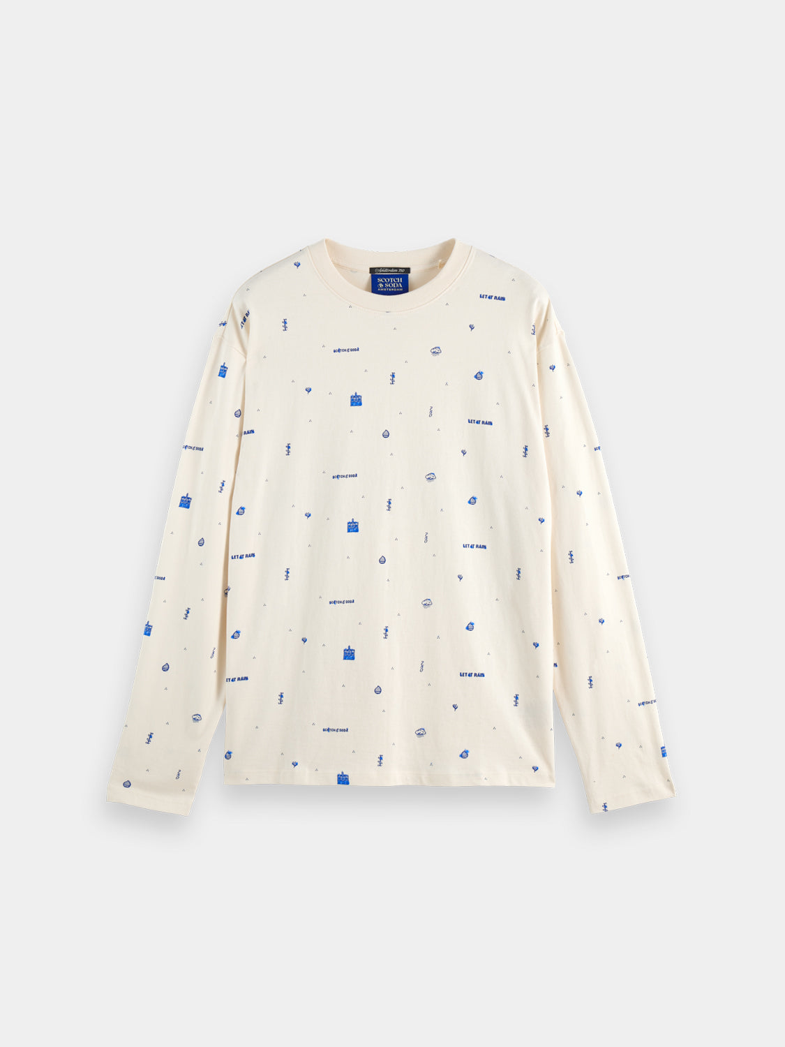 Printed long sleeved t-shirt rain - Collector Store Sydney