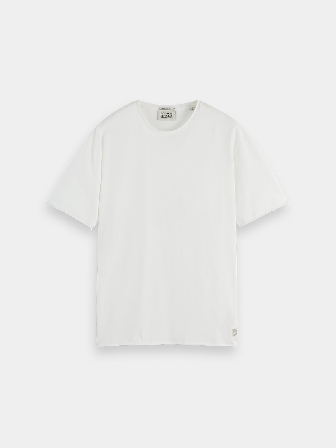 Raw edge t-shirt white - Collector Store Sydney