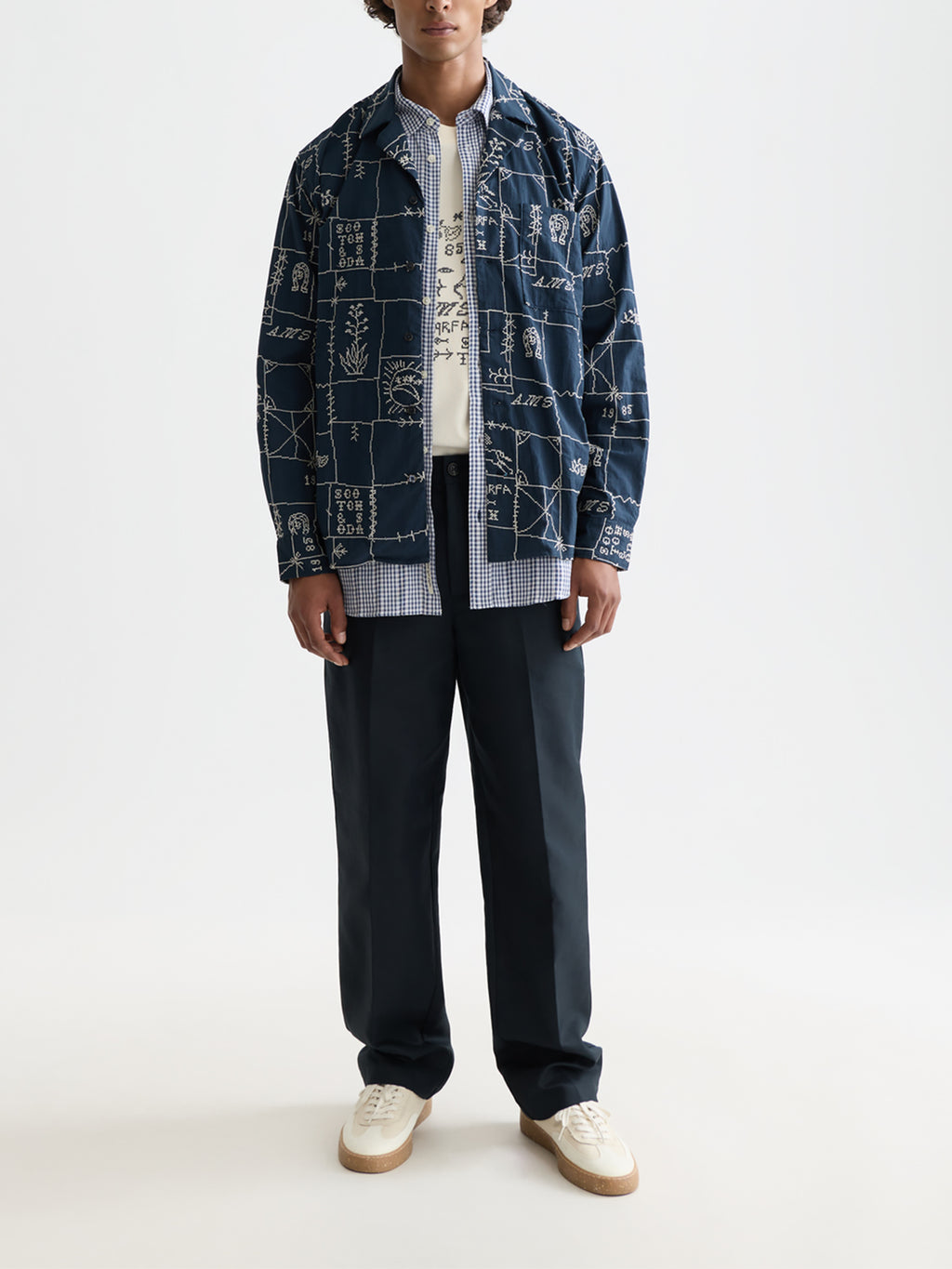 Scotch & Soda Embroidered shirt - Cross Stitch