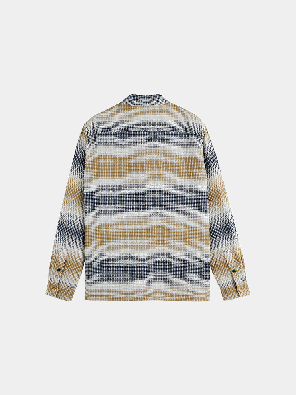 Scotch & Soda Striped waffle shirt - Infinity