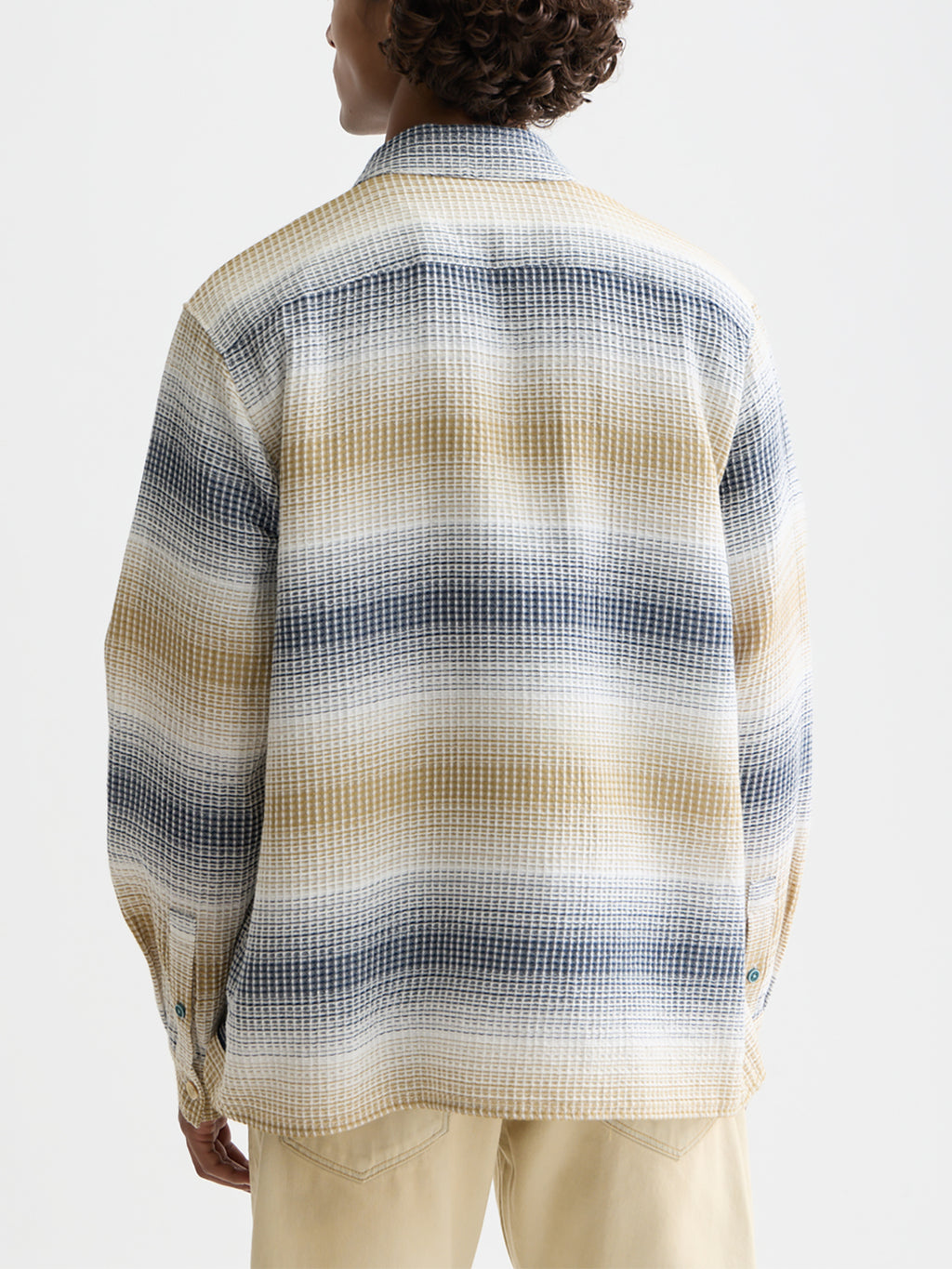 Scotch & Soda Striped waffle shirt - Infinity