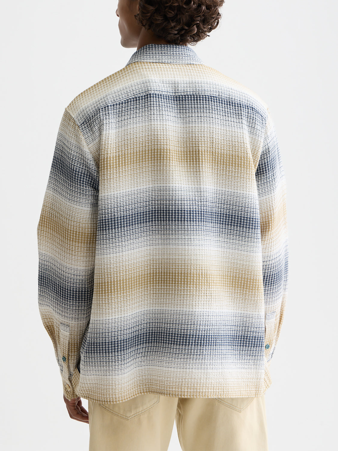 Scotch & Soda Striped waffle shirt - Infinity