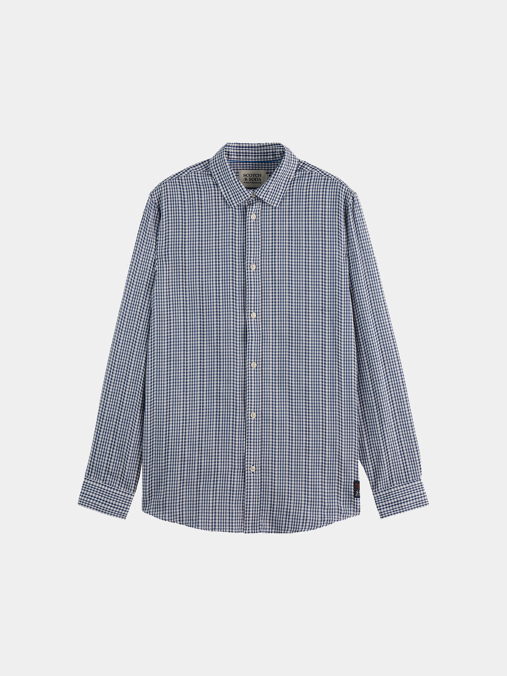 Scotch & Soda Poplin microcheck shirt - Oceana