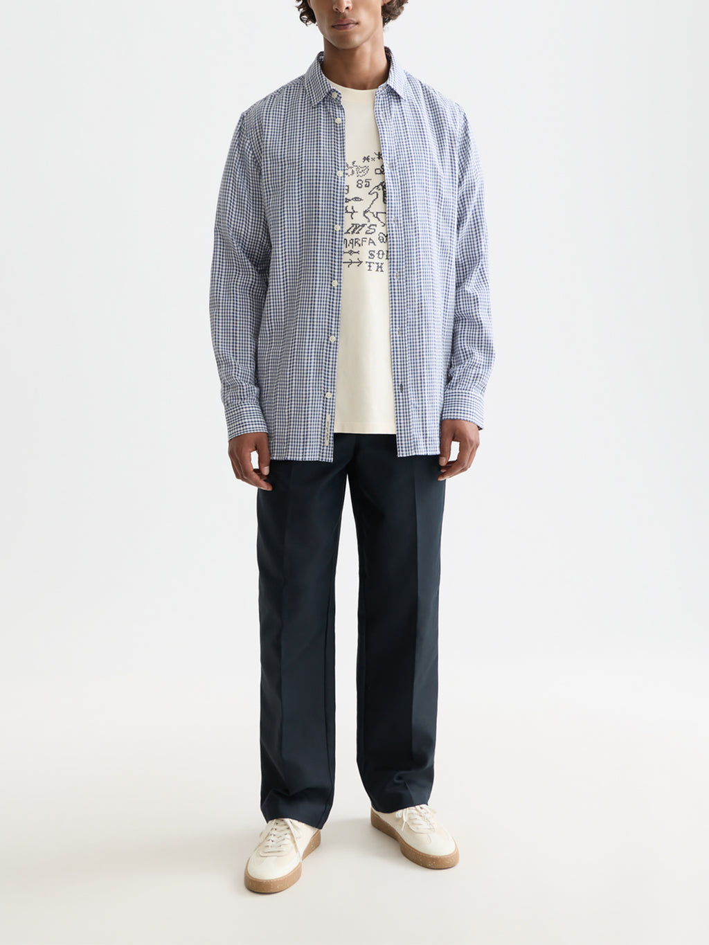 Scotch & Soda Poplin microcheck shirt - Oceana