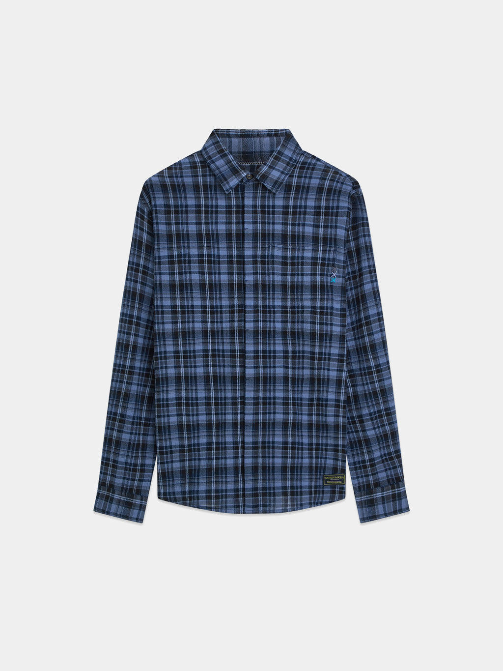 Scotch & Soda - Flannel check shirt - Blue