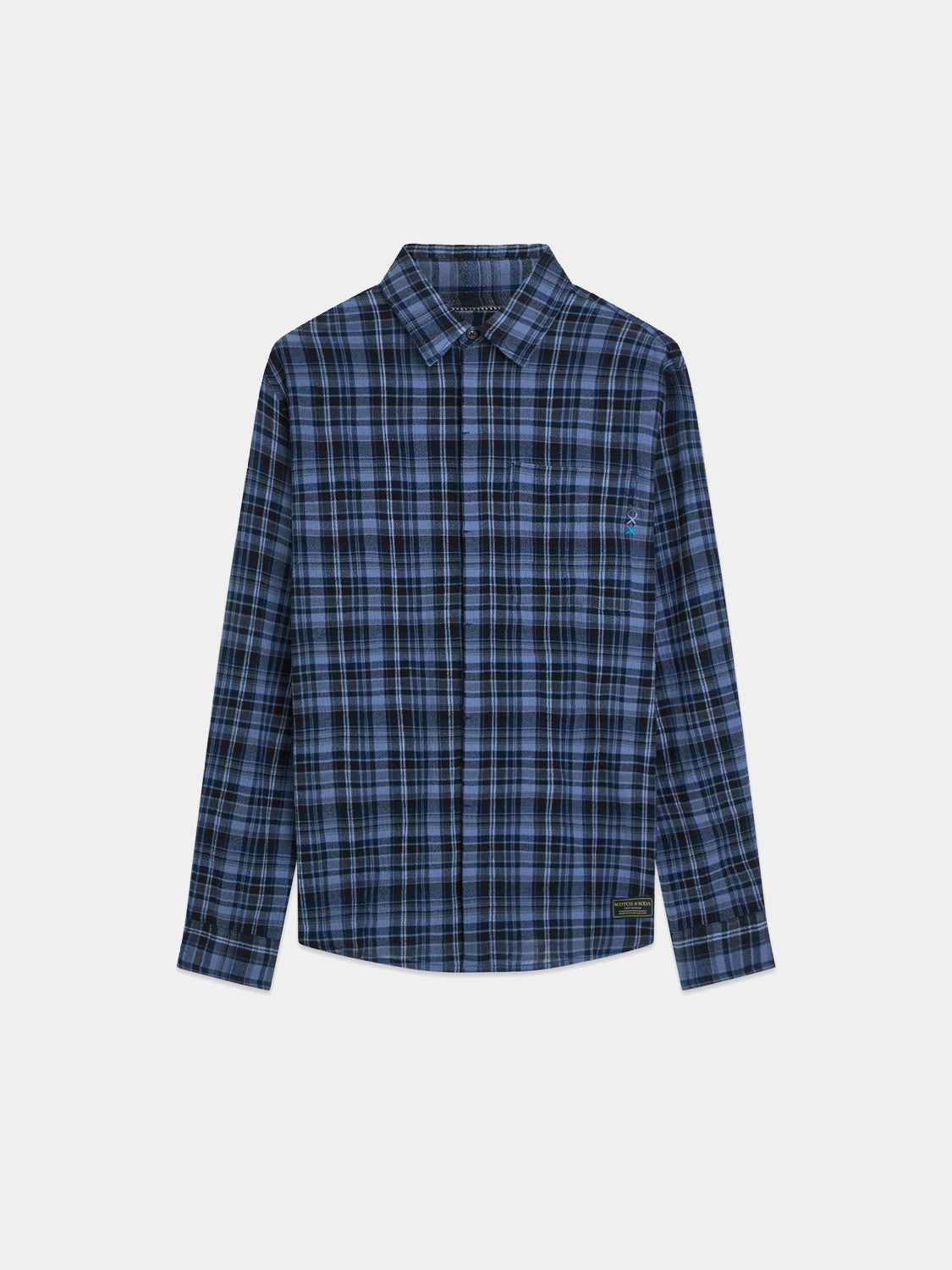 Scotch & Soda - Flannel check shirt - Blue