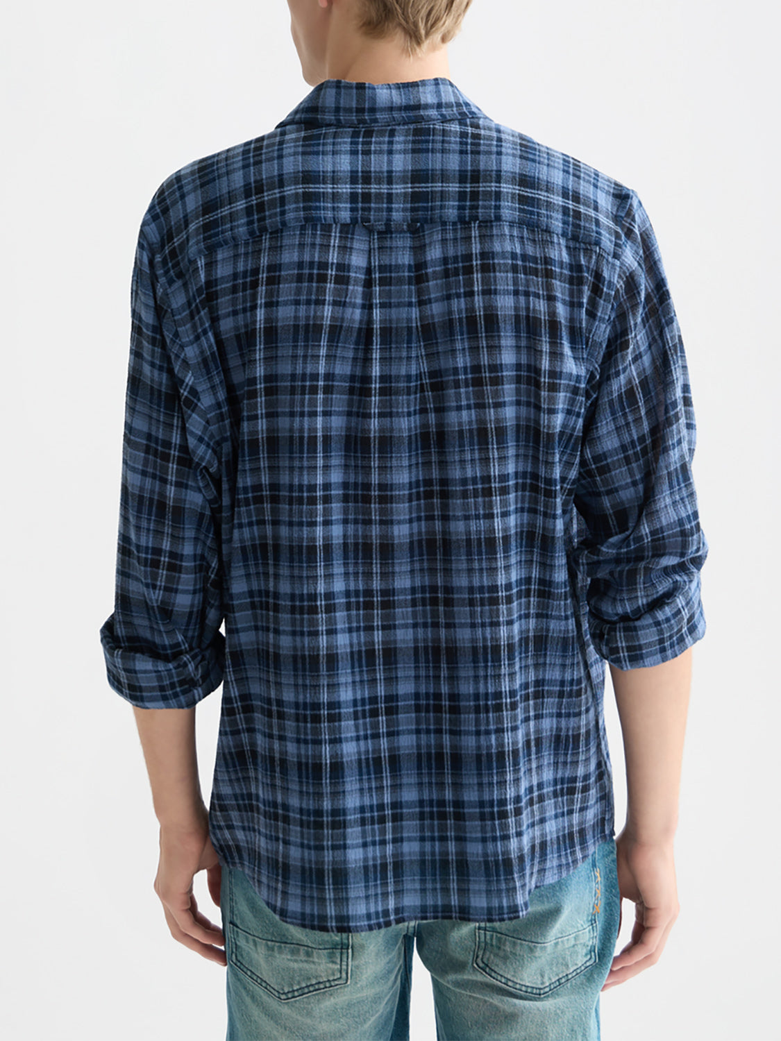 Scotch & Soda - Flannel check shirt - Blue