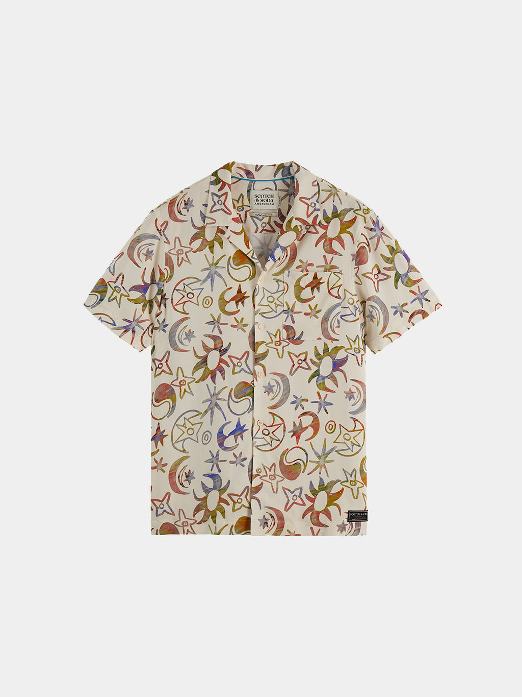 Scotch & Soda Printed short-sleeved shirt Cosmic