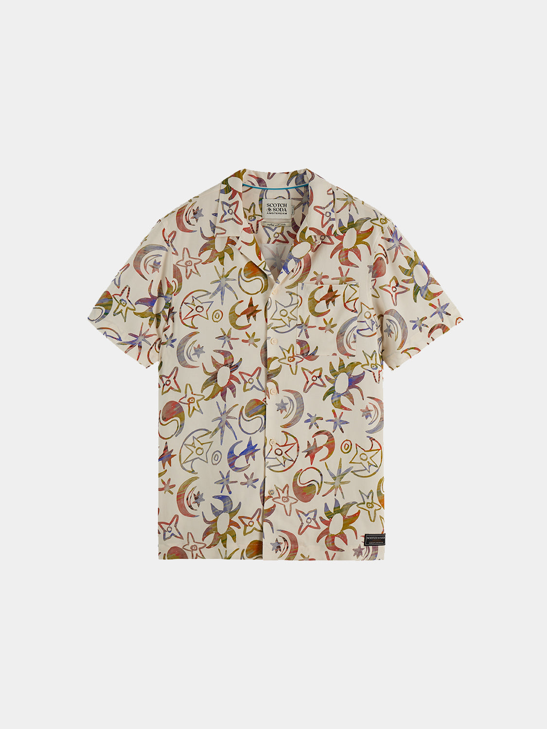 Scotch & Soda Printed short-sleeved shirt Cosmic