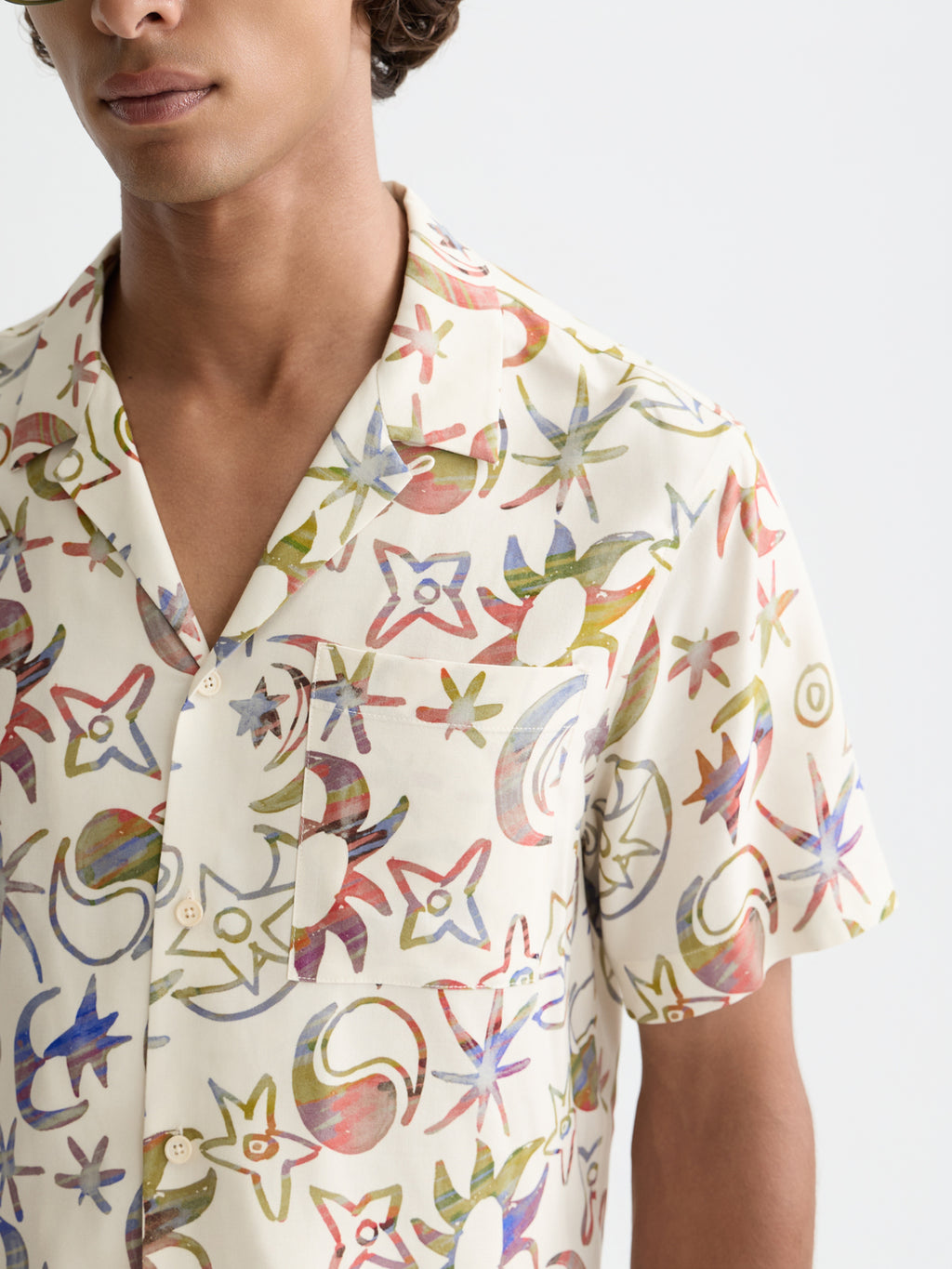 Scotch & Soda Printed short-sleeved shirt Cosmic