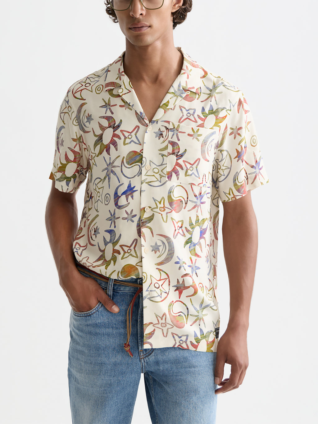 Scotch & Soda Printed short-sleeved shirt Cosmic