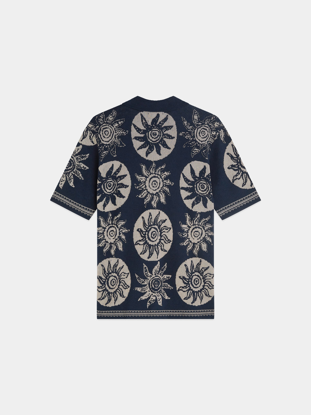 Scotch & Soda Knitted jacquard short-sleeved shirt - Suns