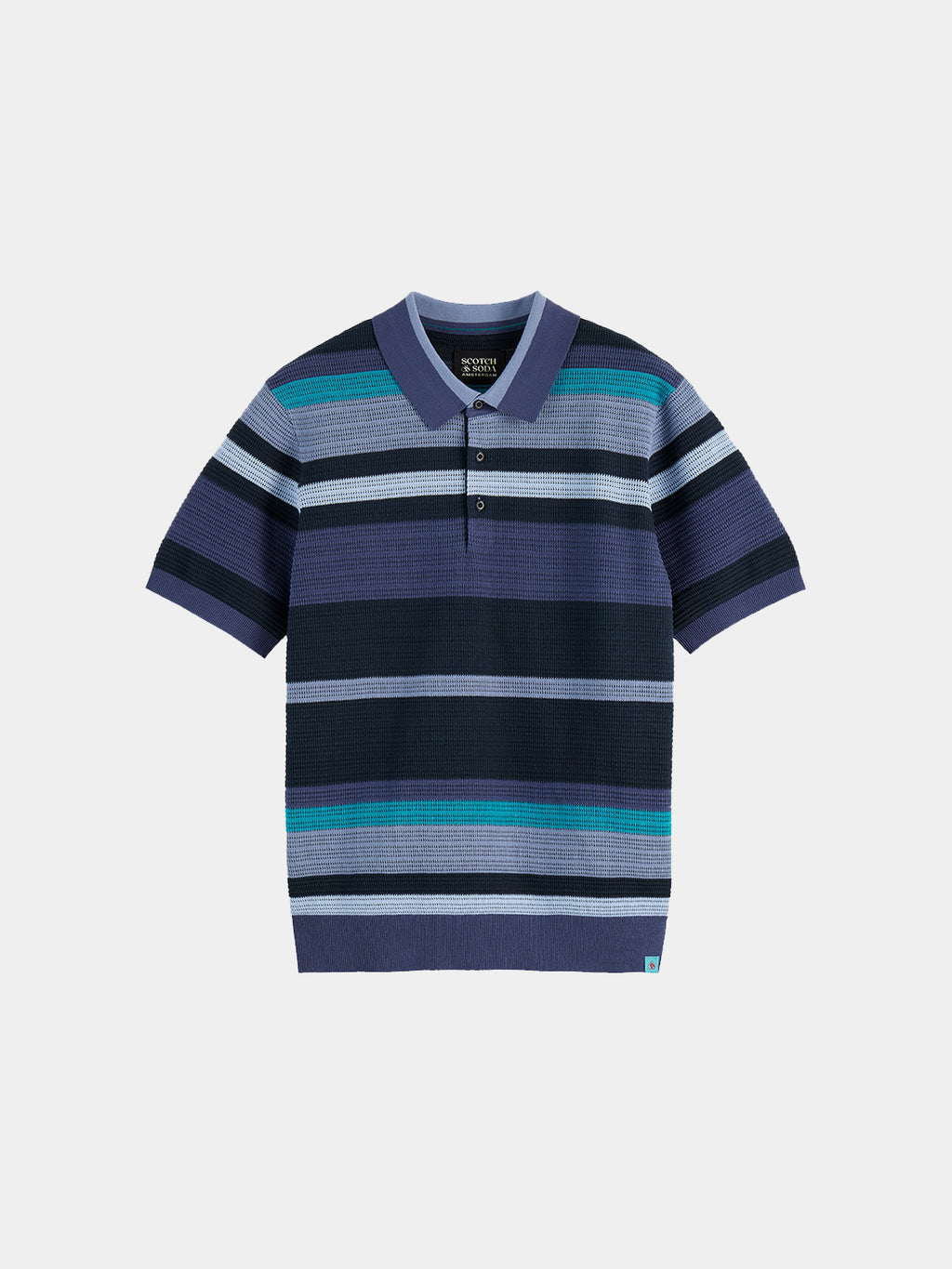 Scotch & Soda Knitted polo - Oceana Stripes