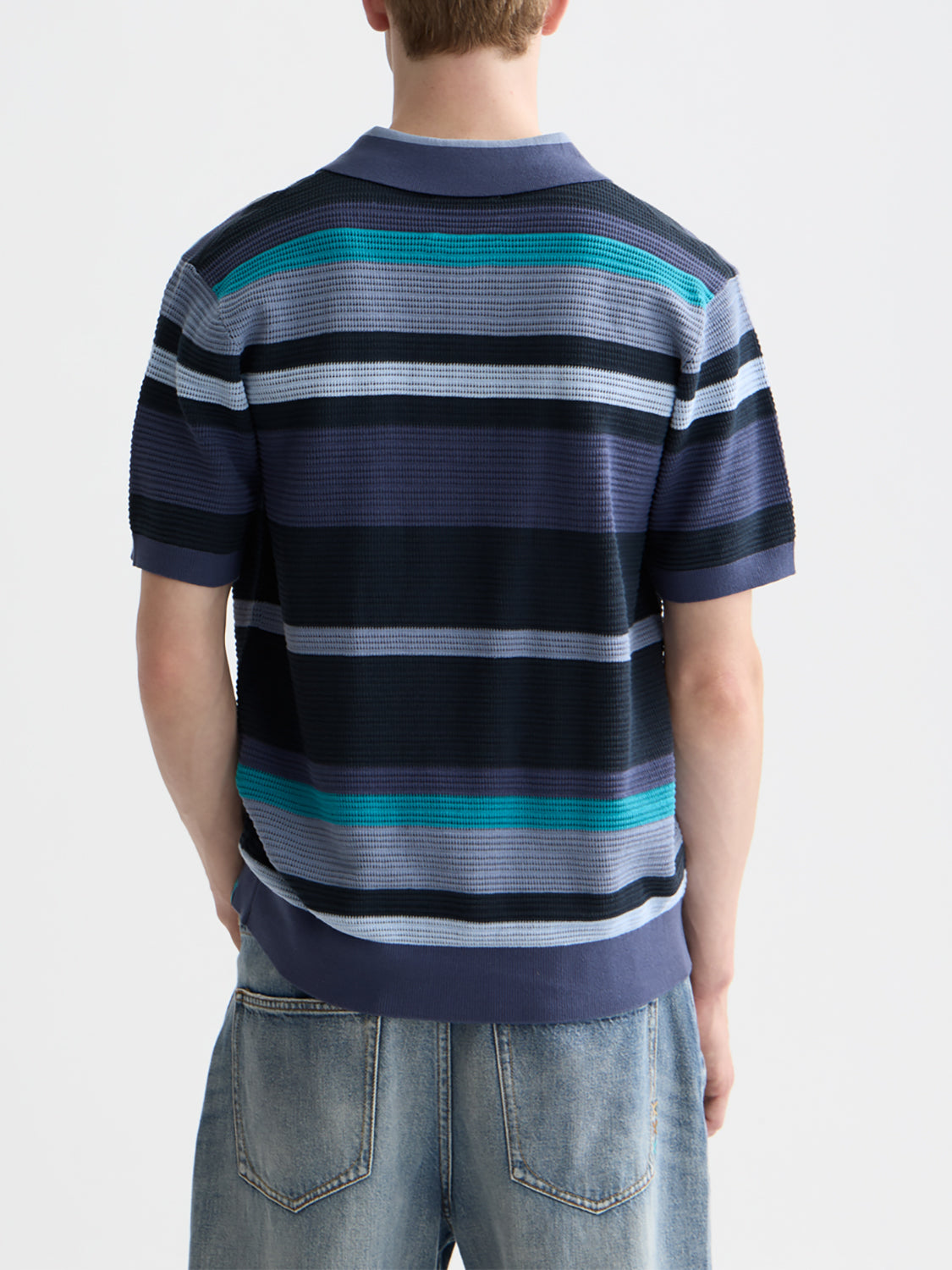 Scotch & Soda Knitted polo - Oceana Stripes