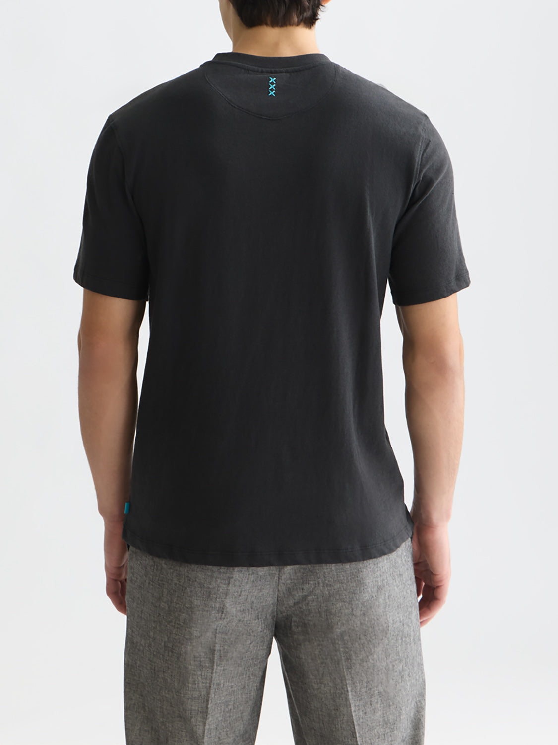 Scotch & Soda : Cotton-linen t-shirt - Meteorite - Collector Store Sydney