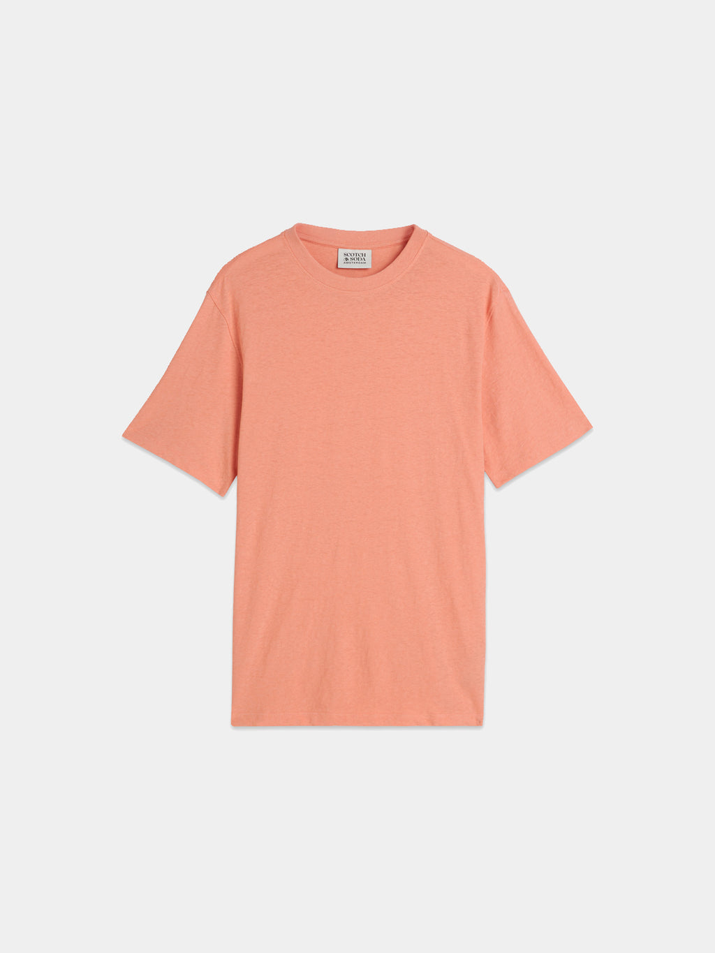 Scotch & Soda - Cotton-linen t-shirt - Clay - Collector Store Sydney