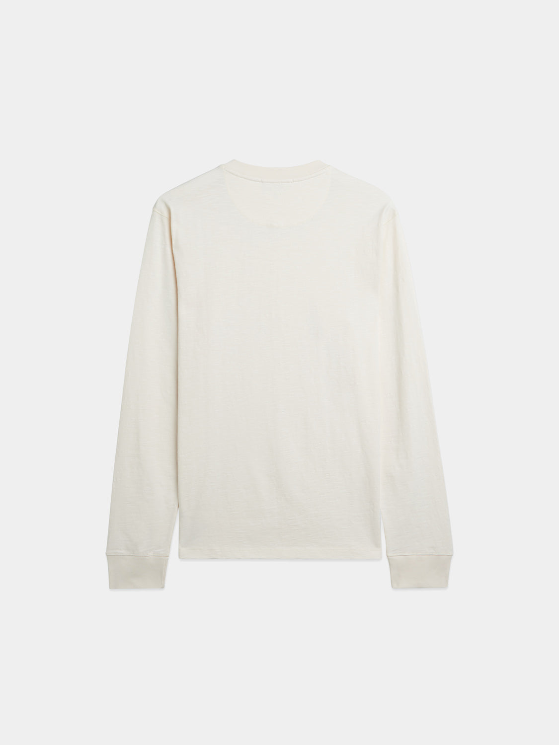 Scotch & Soda - Slub Henley t-shirt - Eggnog