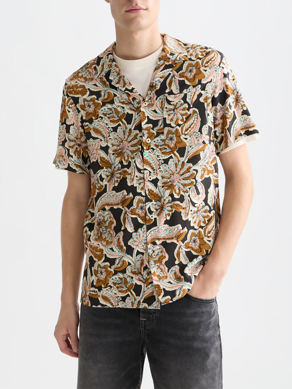 Scotch & Soda - Printed short-sleeved shirt - Lucky Bandana - Collector Store Sydney