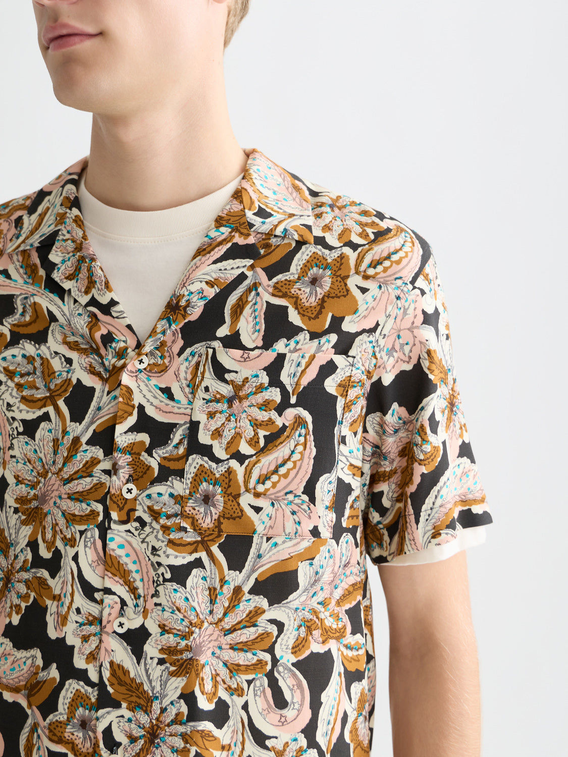 Scotch & Soda - Printed short-sleeved shirt - Lucky Bandana - Collector Store Sydney