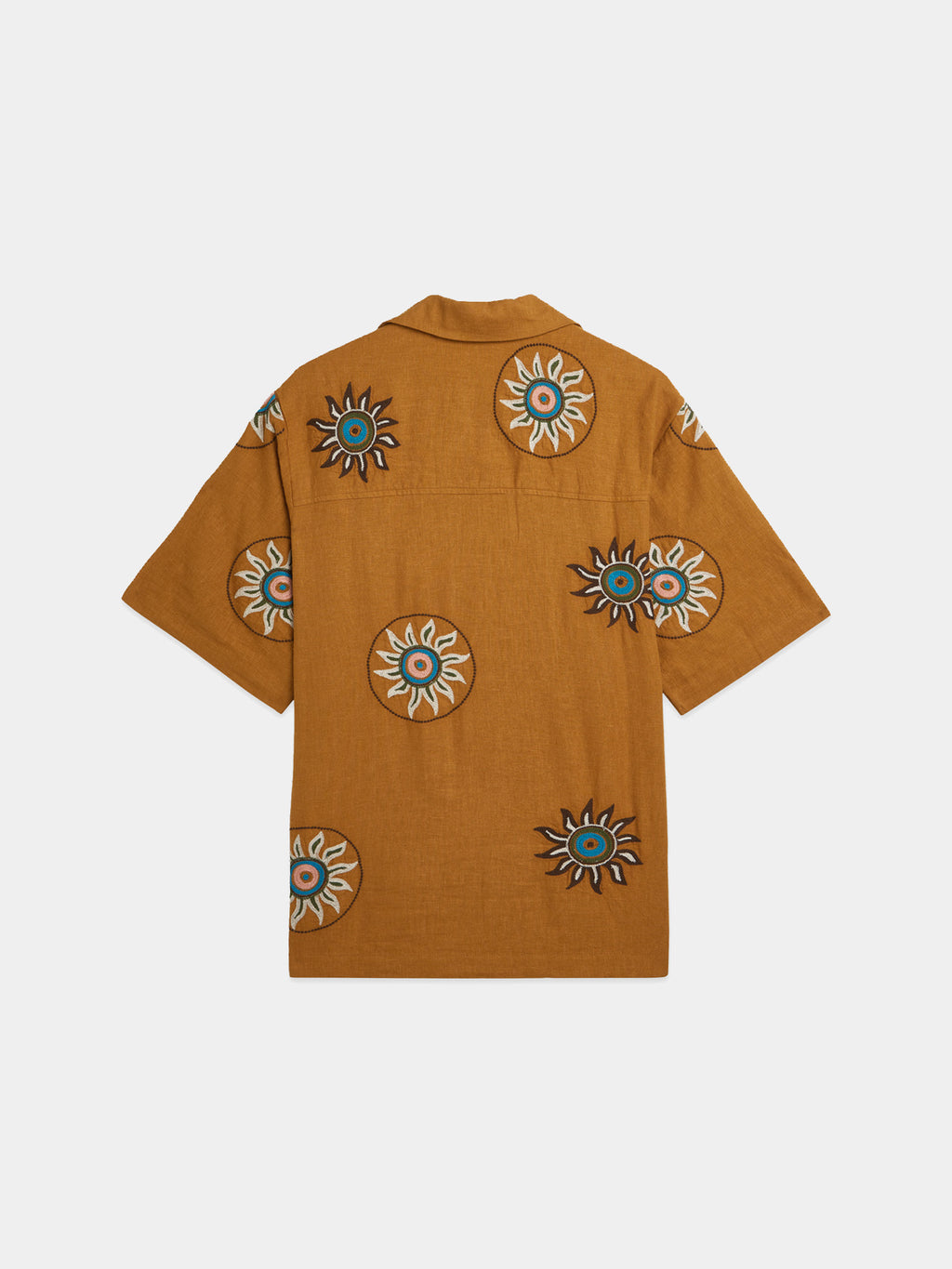 Scotch & Soda : Embroidered linen S/S shirt - Cathay Spice - Collector Store Sydney