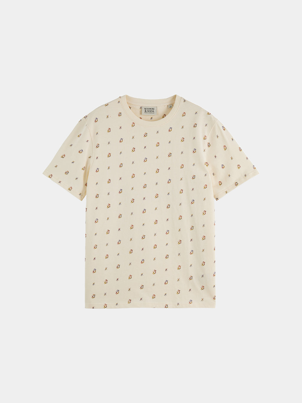 Scotch & Soda Printed t-shirt - Eggnog