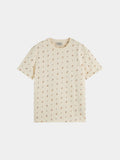 Scotch & Soda Printed t-shirt - Eggnog