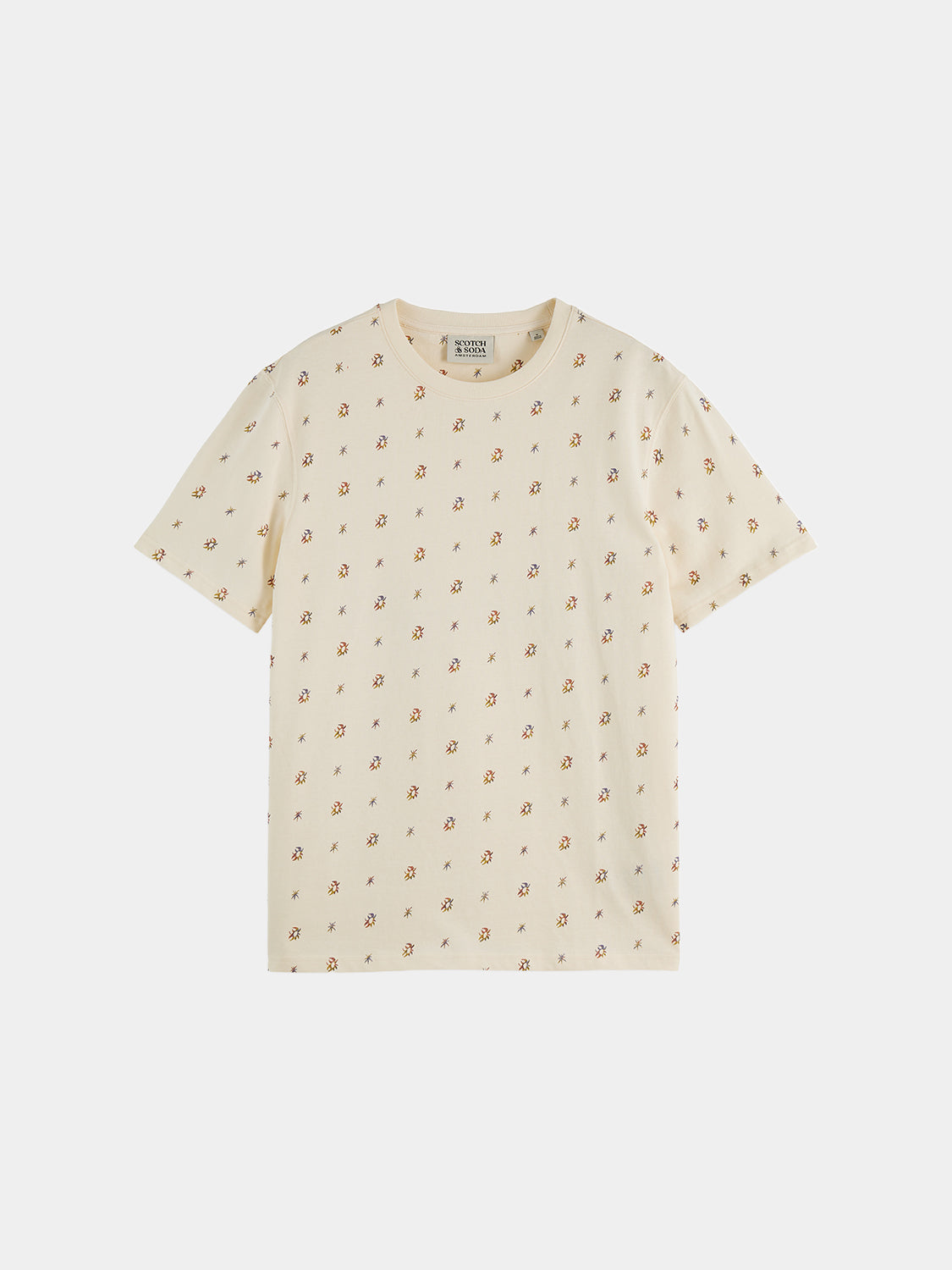 Scotch & Soda Printed t-shirt - Eggnog