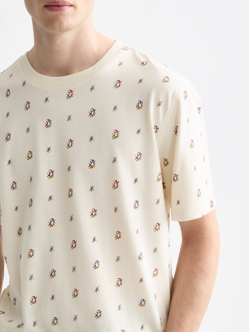 Scotch & Soda Printed t-shirt - Eggnog