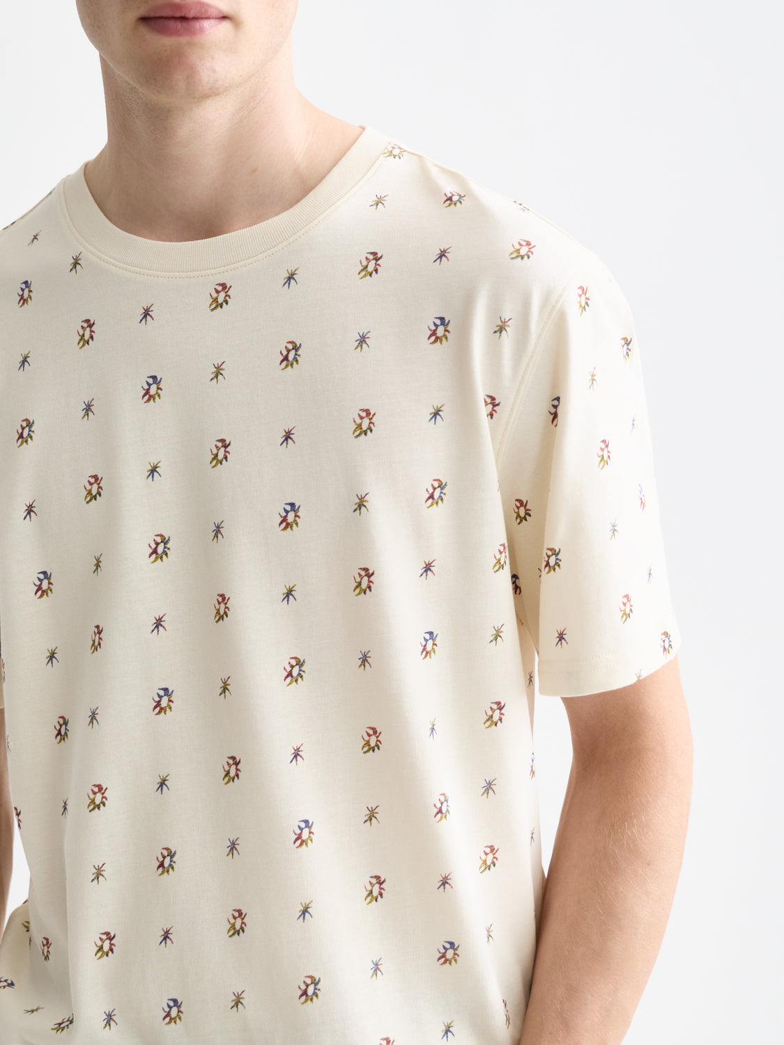 Scotch & Soda Printed t-shirt - Eggnog