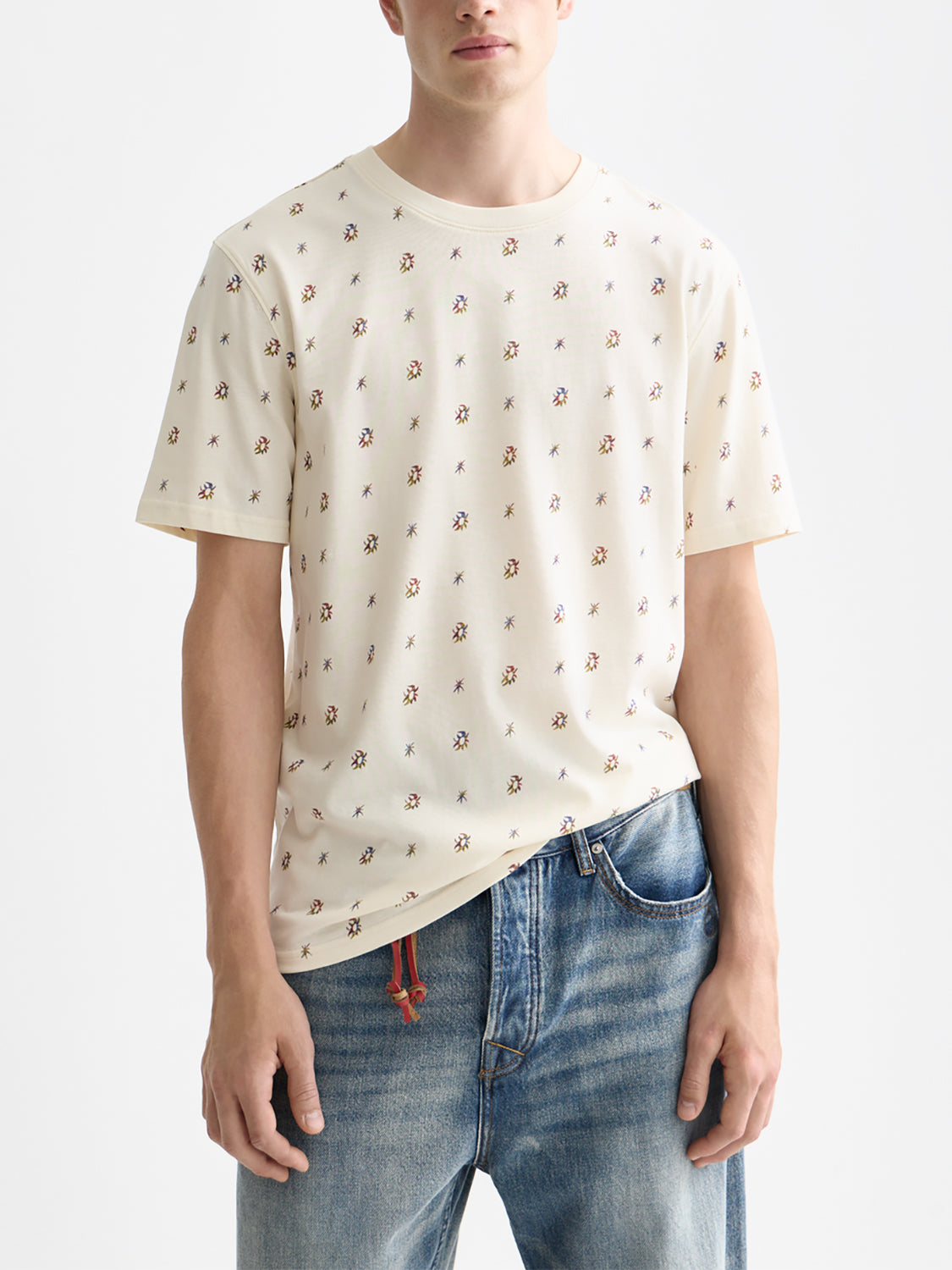 Scotch & Soda Printed t-shirt - Eggnog