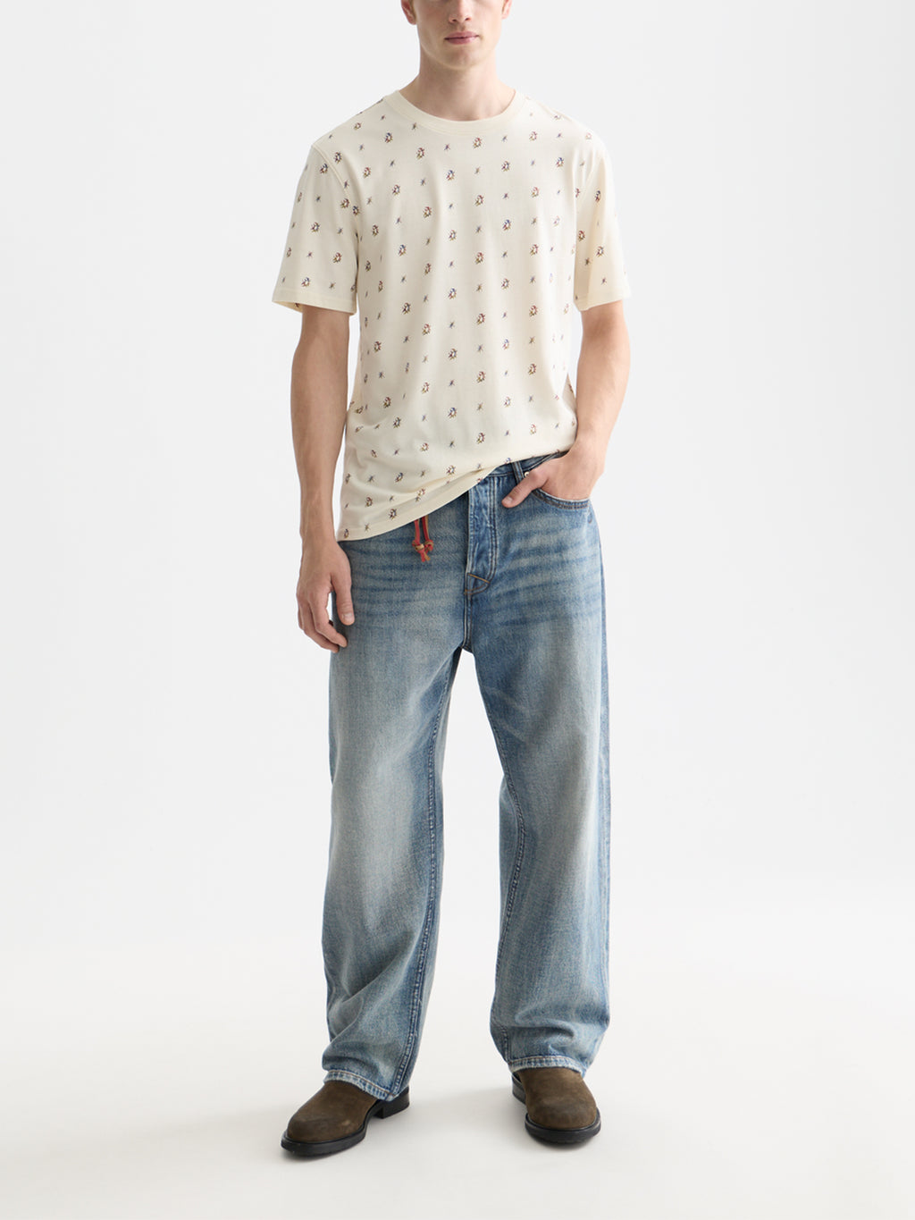 Scotch & Soda Printed t-shirt - Eggnog