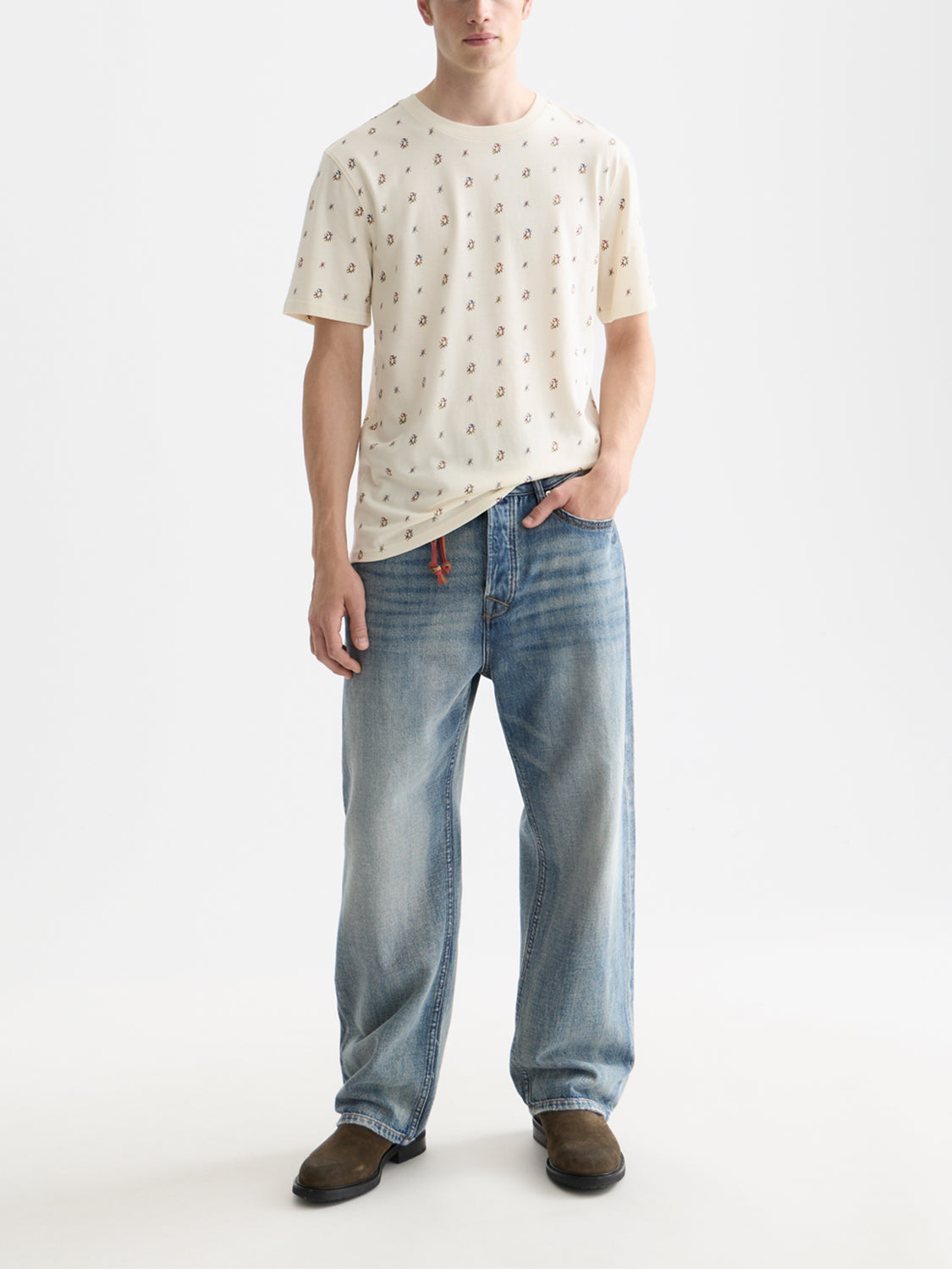Scotch & Soda Printed t-shirt - Eggnog