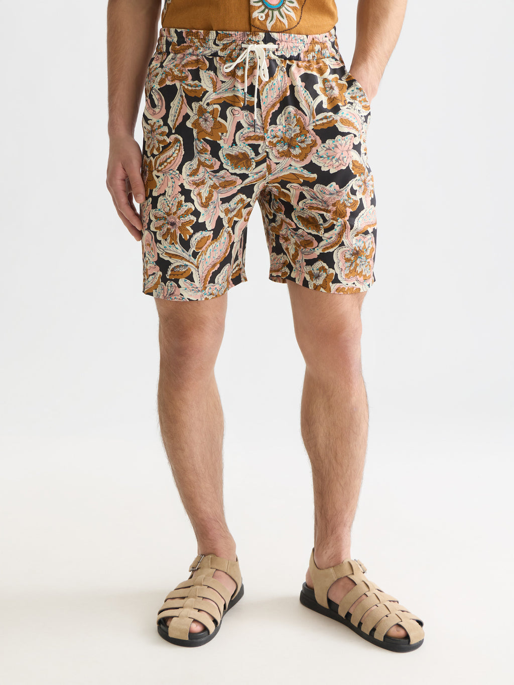Scotch & Soda : Fave Tencel Relaxed-Fit Bermuda Shorts - Collector Store Sydney