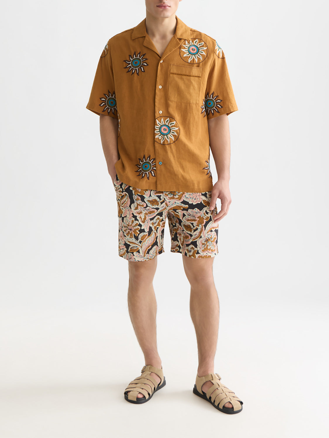 Scotch & Soda : Fave Tencel Relaxed-Fit Bermuda Shorts - Collector Store Sydney