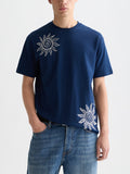 Scotch & Soda - Artwork t-shirt - Pageant Blue