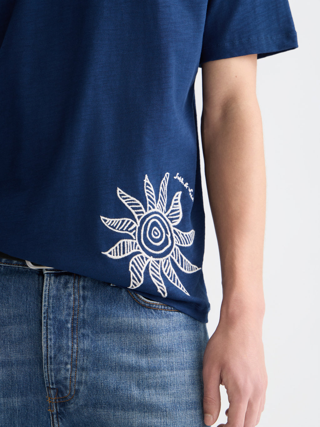Scotch & Soda - Artwork t-shirt - Pageant Blue