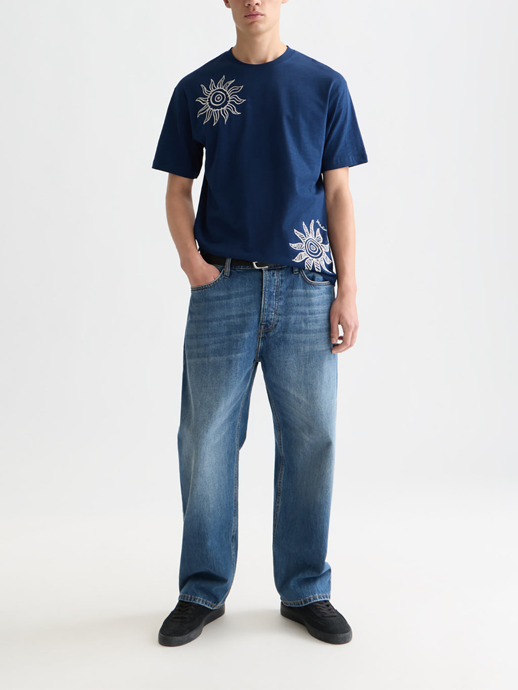 Scotch & Soda - Artwork t-shirt - Pageant Blue