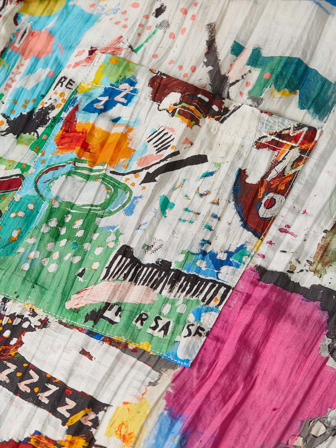 Basquiat Printed Short Sleeved Shirt - Collector Store Sydney