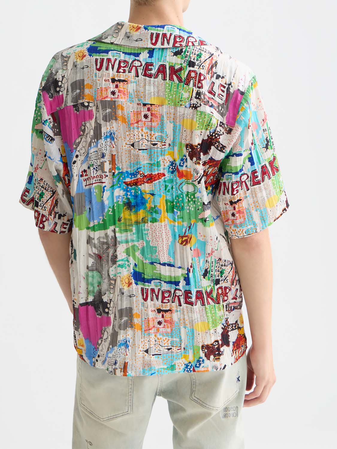 Basquiat Printed Short Sleeved Shirt - Collector Store Sydney